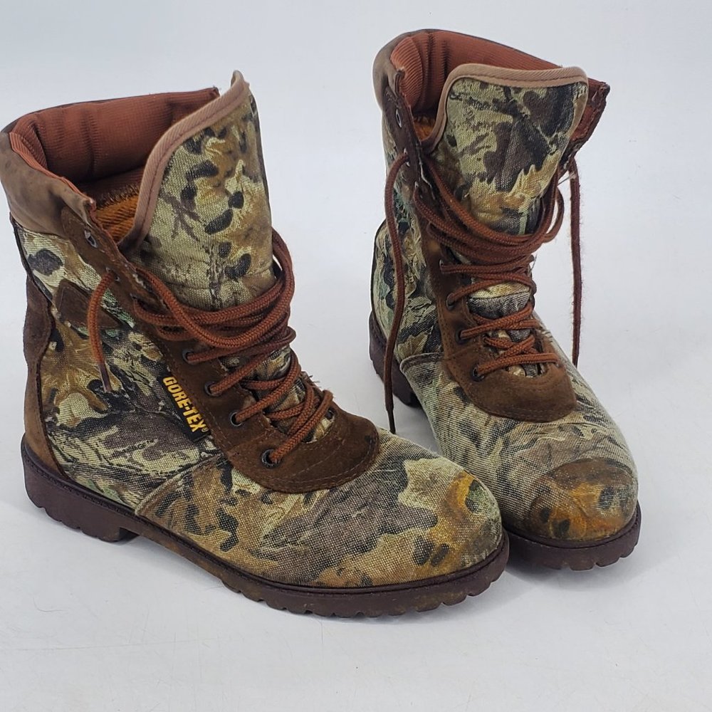 Rocky Gore-Tex Camo Waterproof Hunting Boot Wildcat Series Size 6 Women Lace-up